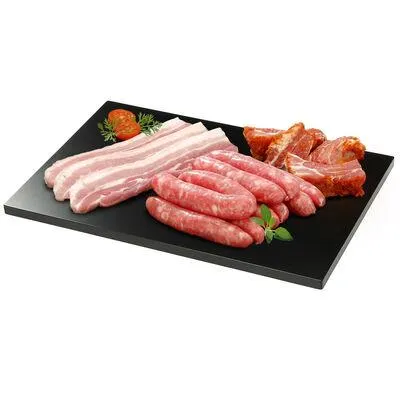 LOTE 1 kg de panceta + 1 kg de longaniza + 1 kg de costilla adobada