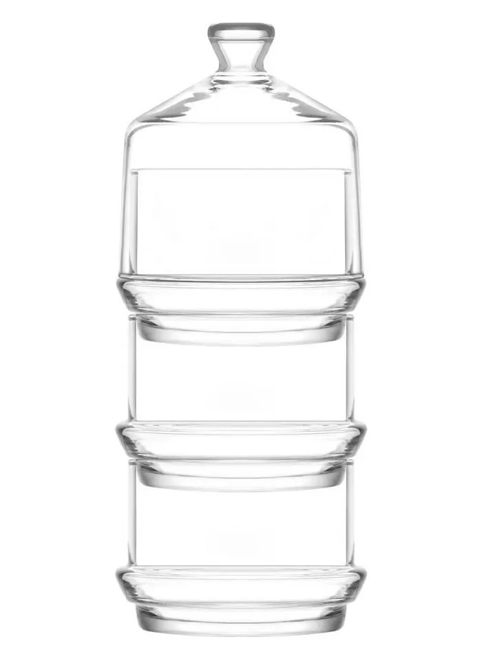 Bombonera 3 pisos Wach 765ml Cristal Transparente