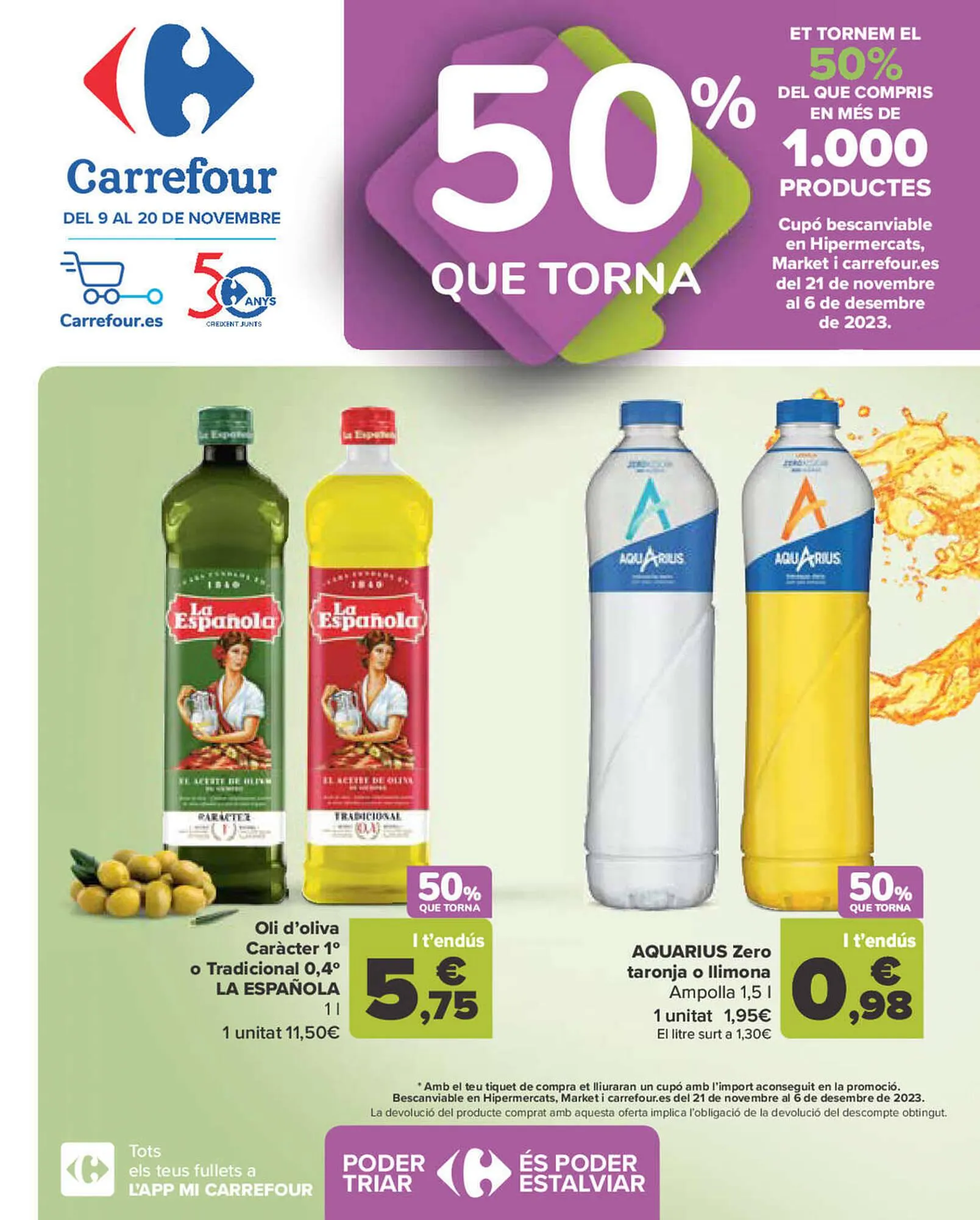 Catálogo de Folleto Carrefour 9 de noviembre al 20 de noviembre 2023 - Página 1