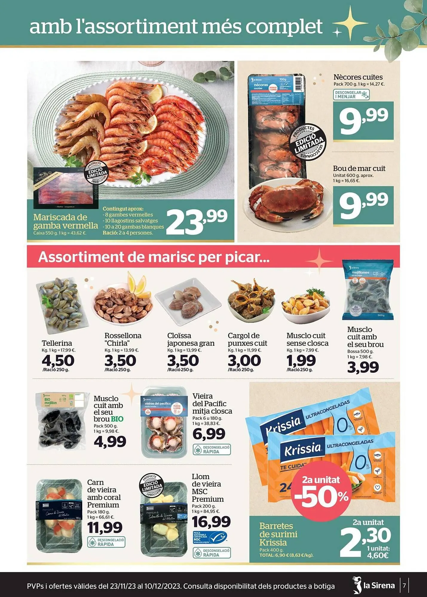 Catálogo de Folleto La Sirena 23 de noviembre al 10 de diciembre 2023 - Página 7