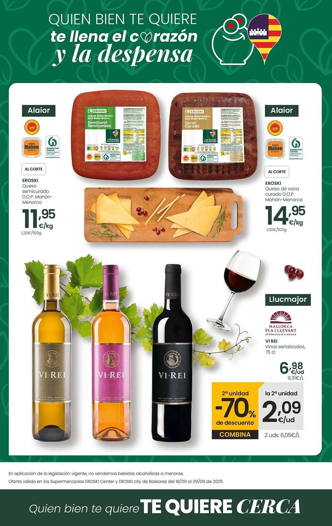 Catálogo de Folleto Eroski 18 de septiembre al 1 de octubre 2025 - Página 1