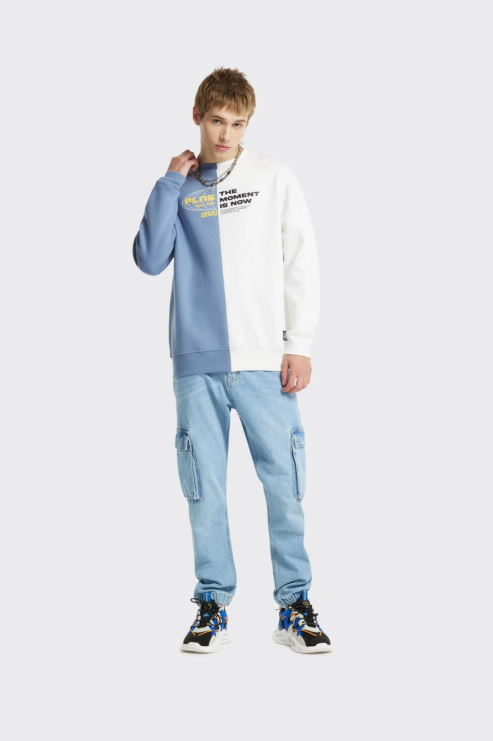 SUDADERA Polinesia CERRADA BLOQUES HOMBRE