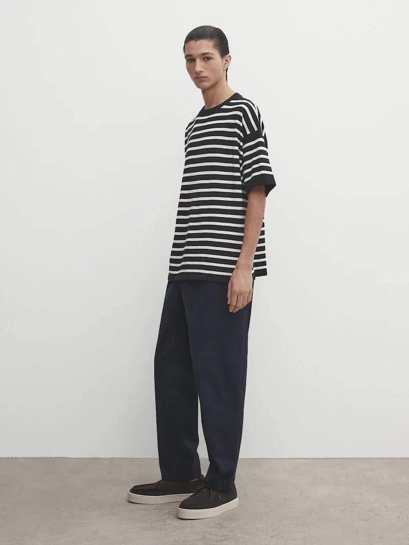 Polo punto rayas manga corta