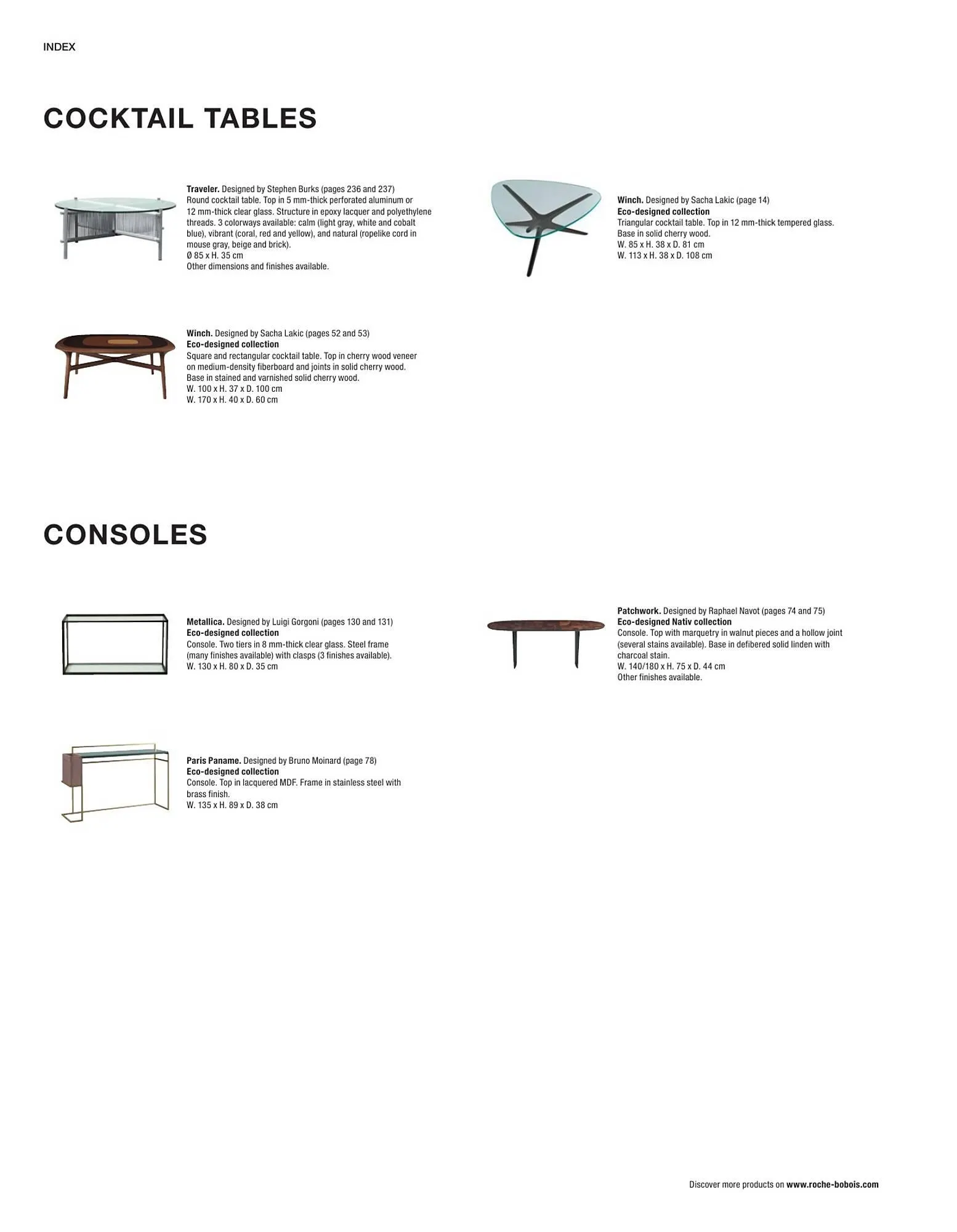 Catálogo de Folleto Roche Bobois 2 de febrero al 28 de diciembre 2024 - Página 272