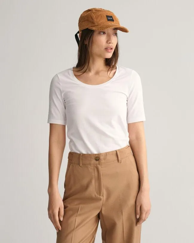 Camiseta con escote redondo