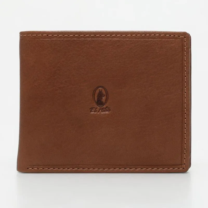 Cartera hombre en piel vacuno color cuero- Durango