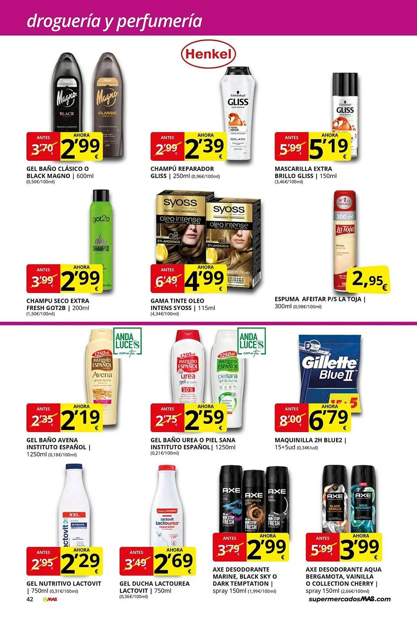Catálogo de Folleto Supermercados MAS 8 de enero al 29 de enero 2026 - Página 42