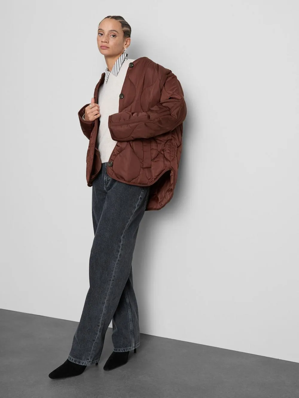 Chaqueta acolchada satinada de Paula Echevarría