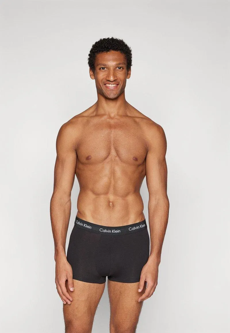 LOW RISE TRUNK STRETCH 3 PACK - Calzoncillos - black