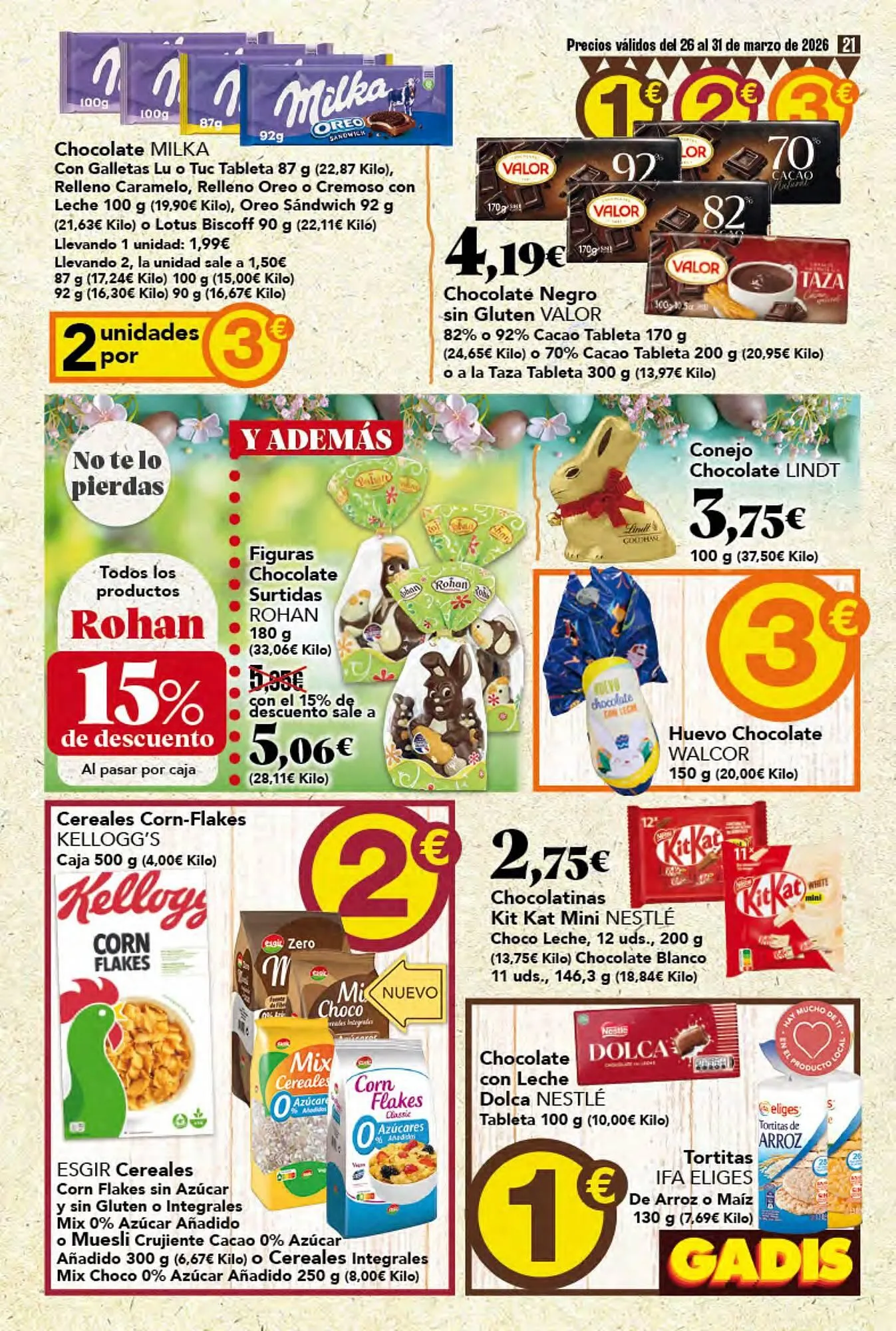 Catálogo de Folleto Gadis 26 de marzo al 31 de marzo 2026 - Página 21
