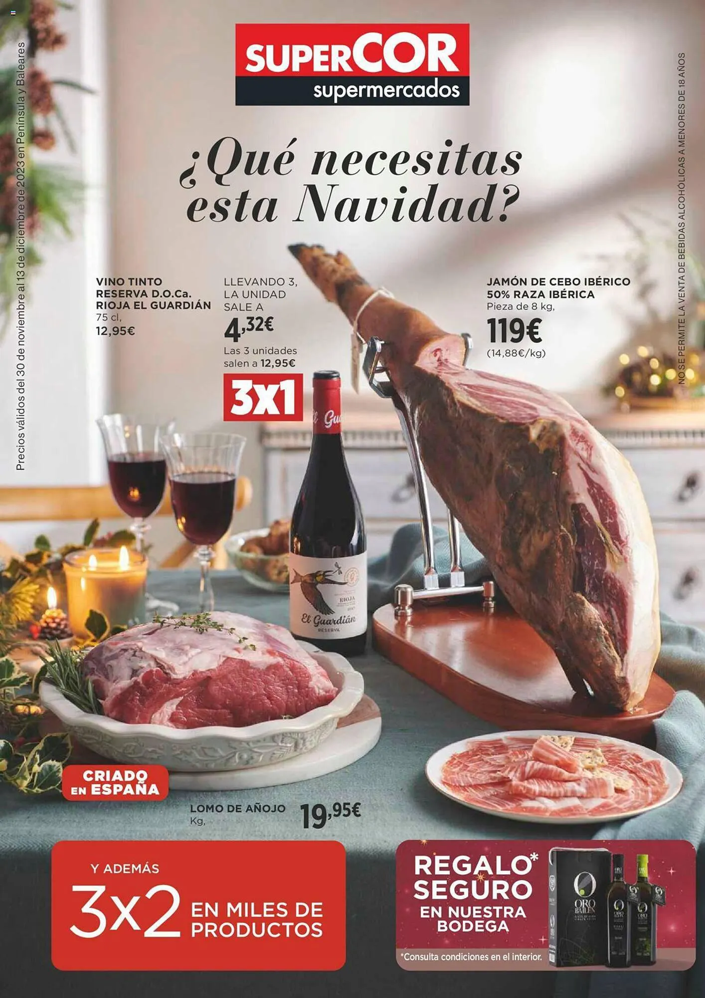 Catálogo de Folleto Supercor 30 de noviembre al 13 de diciembre 2023 - Página 1