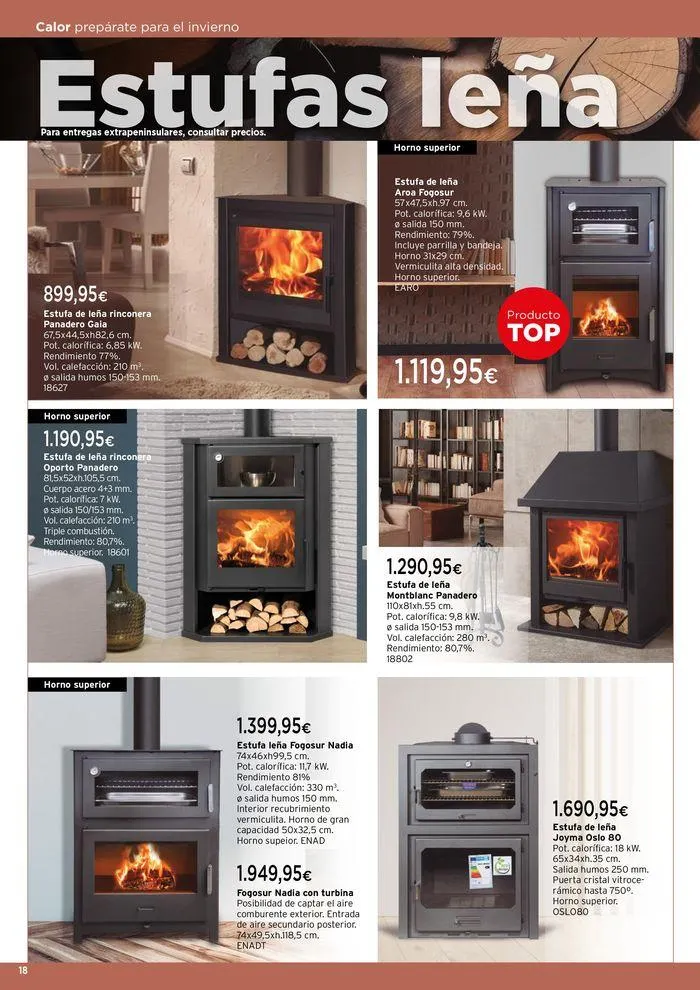 Catálogo de Calor, prepárate para el invierno! 17 de septiembre al 28 de febrero 2025 - Página 18