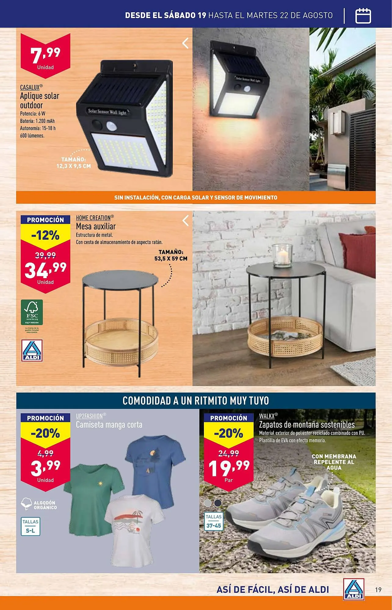 Catálogo de Folleto ALDI 16 de agosto al 22 de agosto 2023 - Página 19