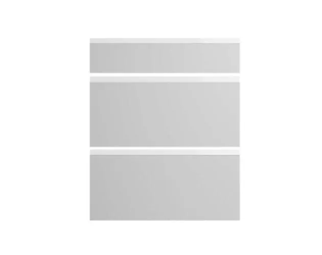 Frente de cajón cocina Star tirador blanco blanco Brillo 138 x 60 cm