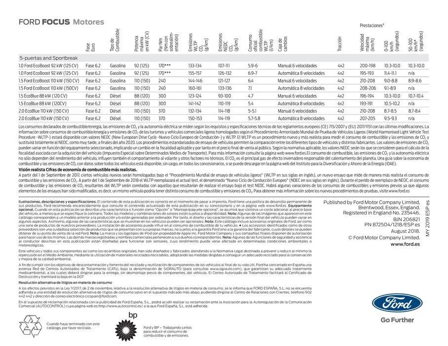 Catálogo de Ford FOCUS 10 de septiembre al 30 de abril 2025 - Página 3