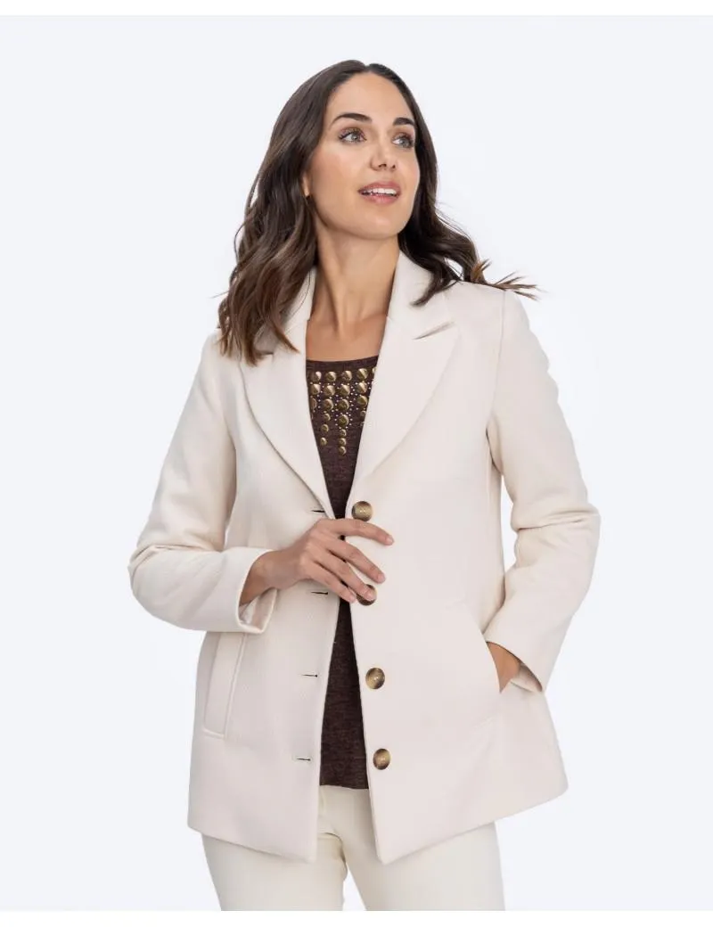 Abrigo Paño Diagonal Solapa