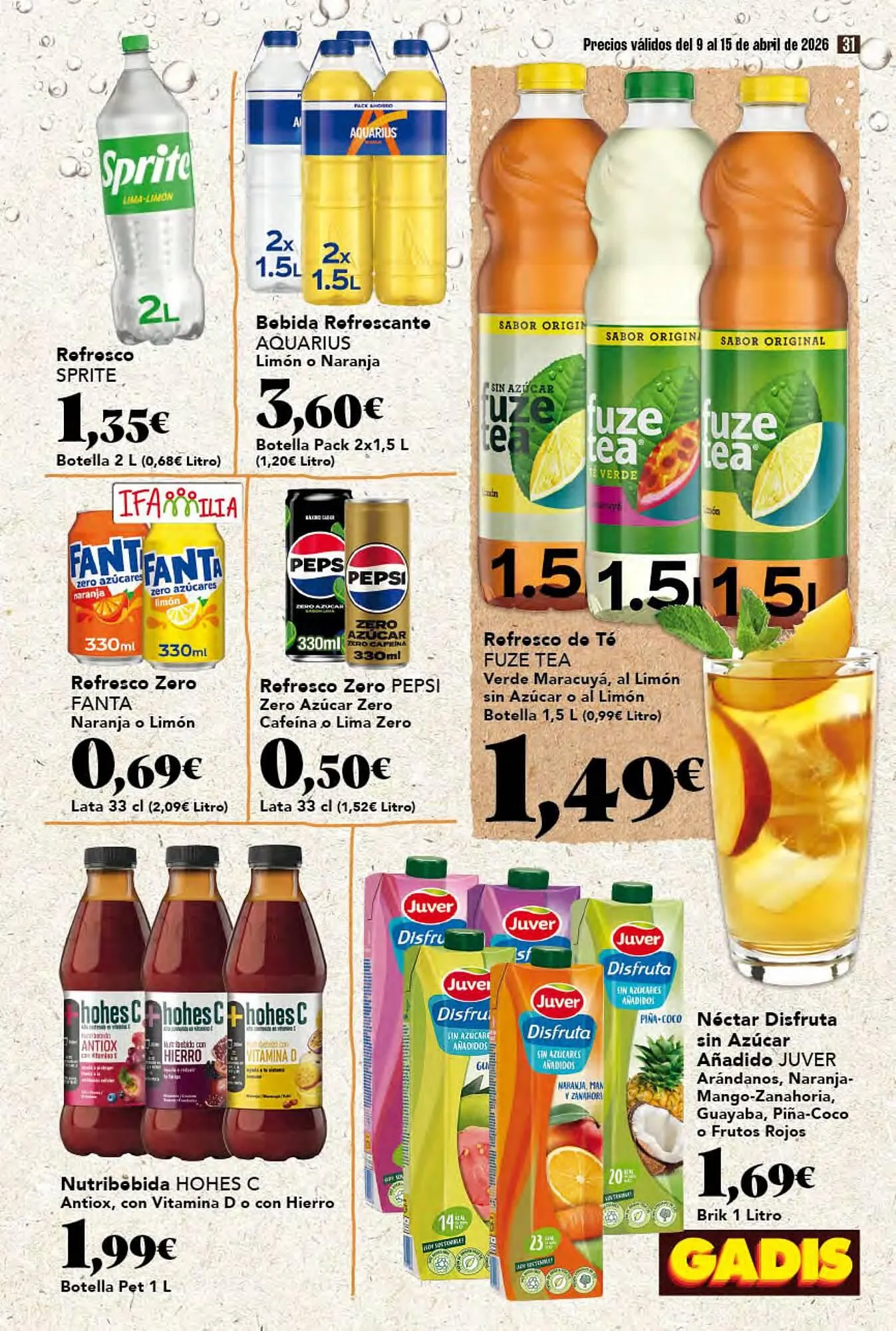 Catálogo de Folleto Gadis 9 de abril al 15 de abril 2026 - Página 31