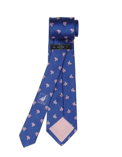 Corbata tortugas Azul/rosa