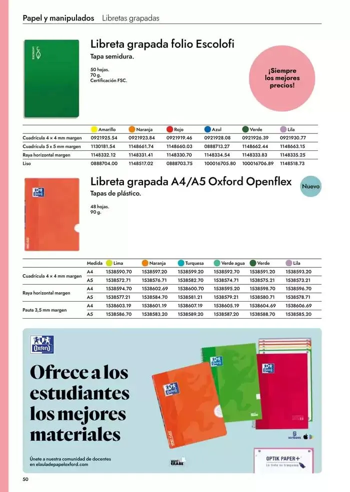 Catálogo de Catálogo Escolar 2025-2026 6 de mayo al 31 de diciembre 2026 - Página 52