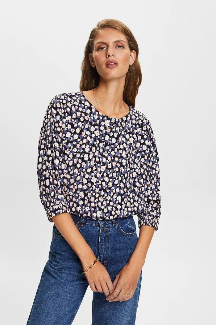 Blusa holgada con estampado