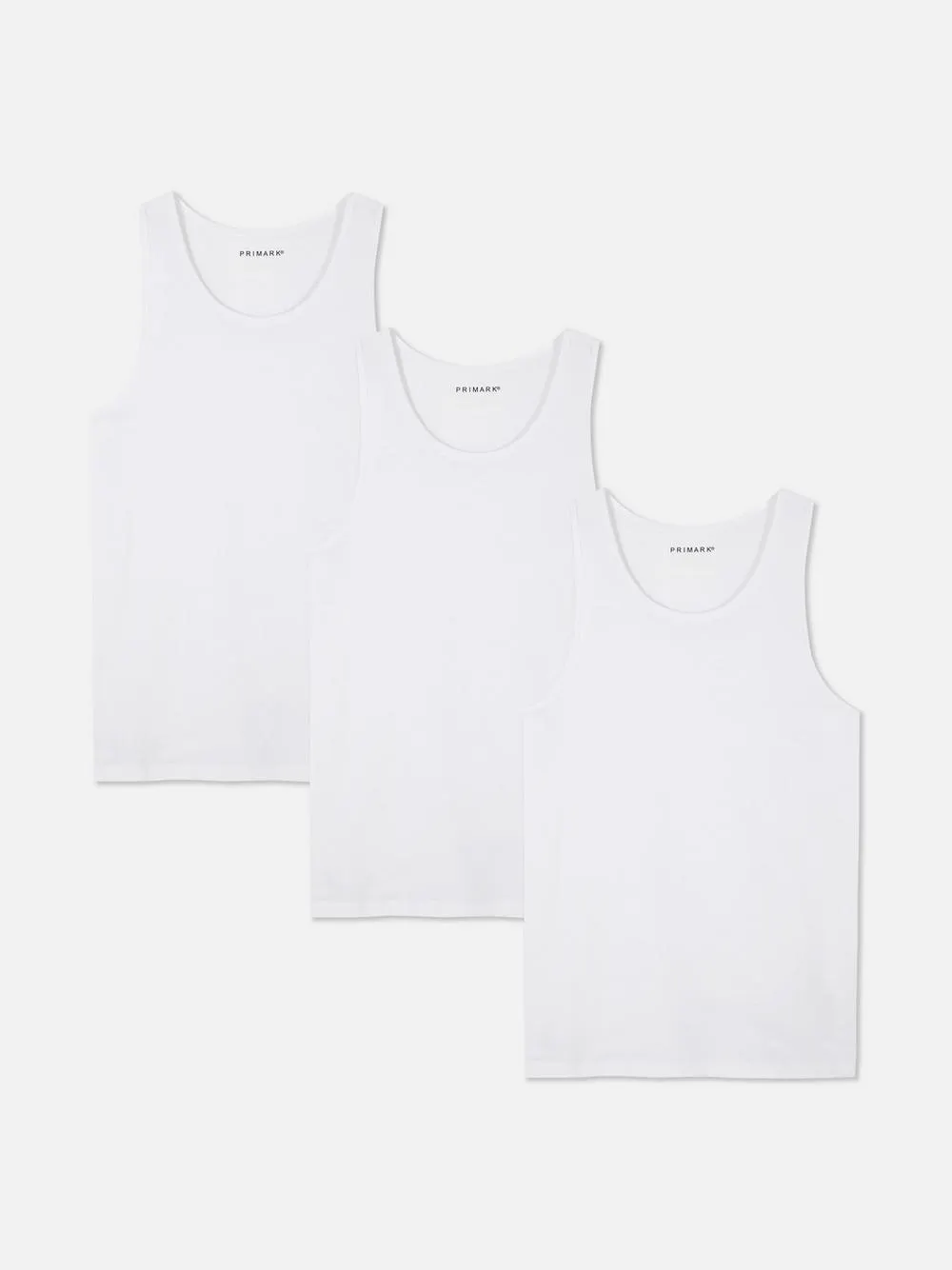 Pack de 3 camisetas sin mangas básicas