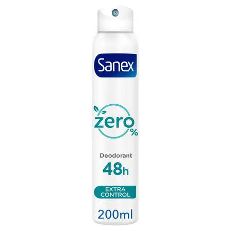Desodorante spray Sanex Zero% Extra Control protección 48h 200ml