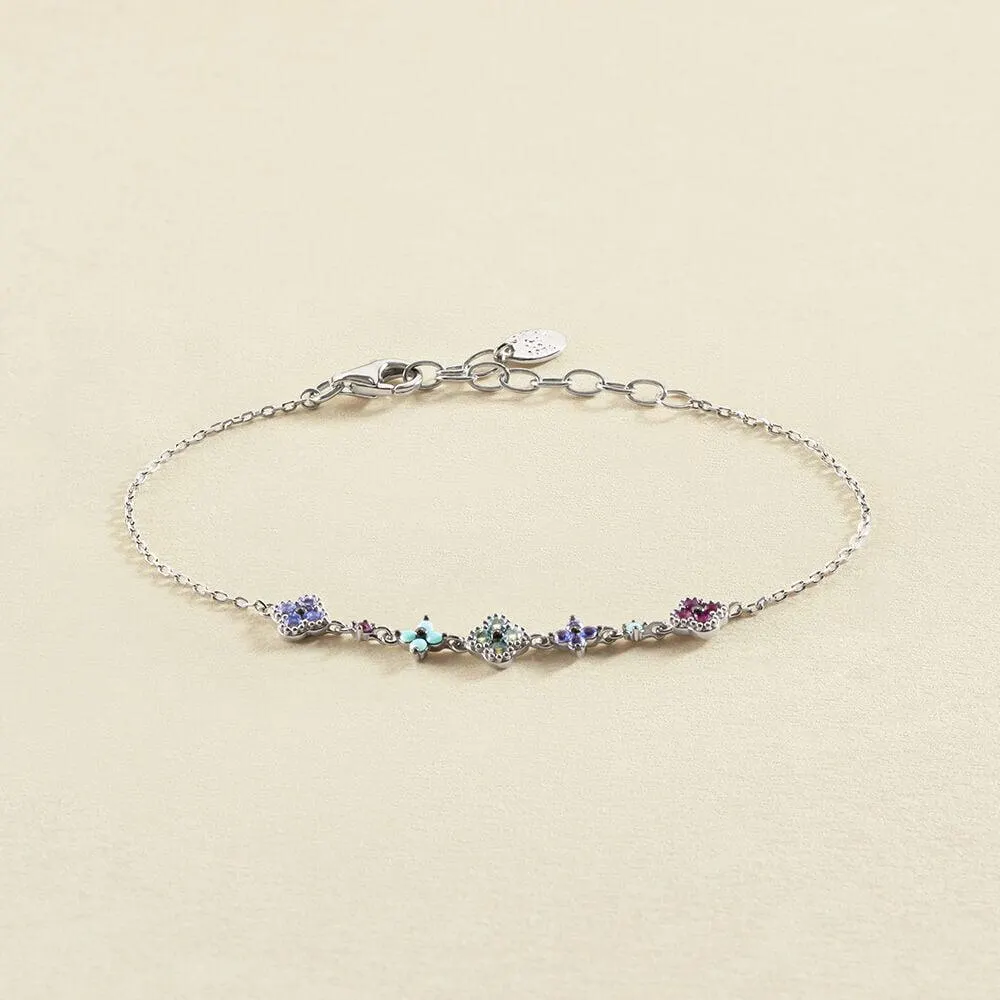 Pulsera de cadena BELOVED - Multicolor / Plata