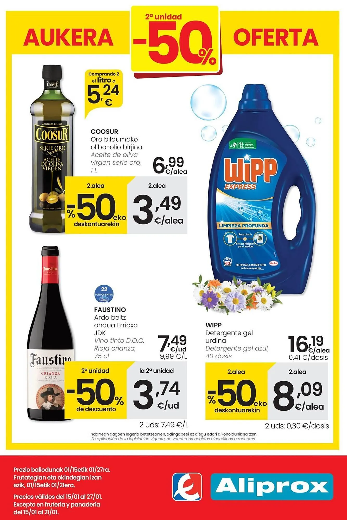 Catálogo de Folleto Eroski 15 de enero al 27 de enero 2026 - Página 1