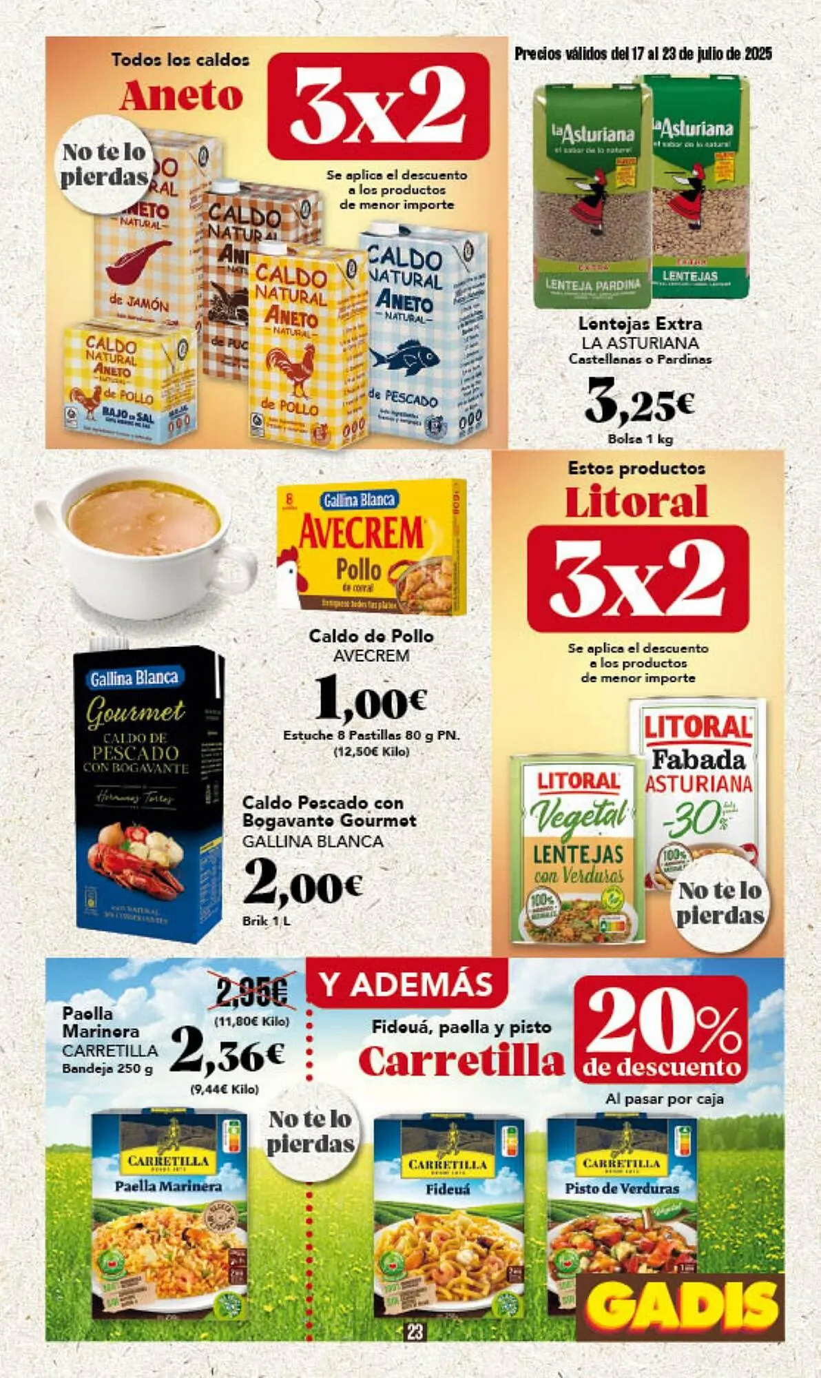 Catálogo de Folleto Gadis 17 de julio al 23 de julio 2025 - Página 23