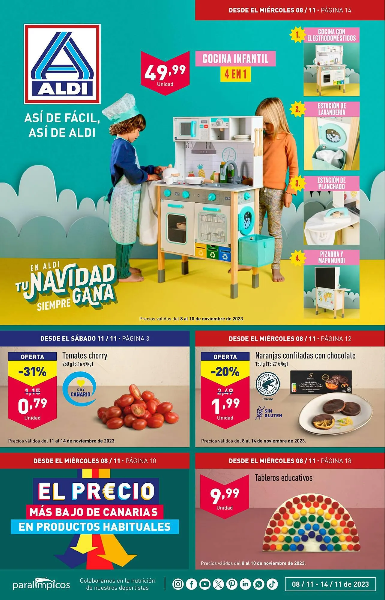 Catálogo de Folleto ALDI 8 de noviembre al 14 de noviembre 2023 - Página 1
