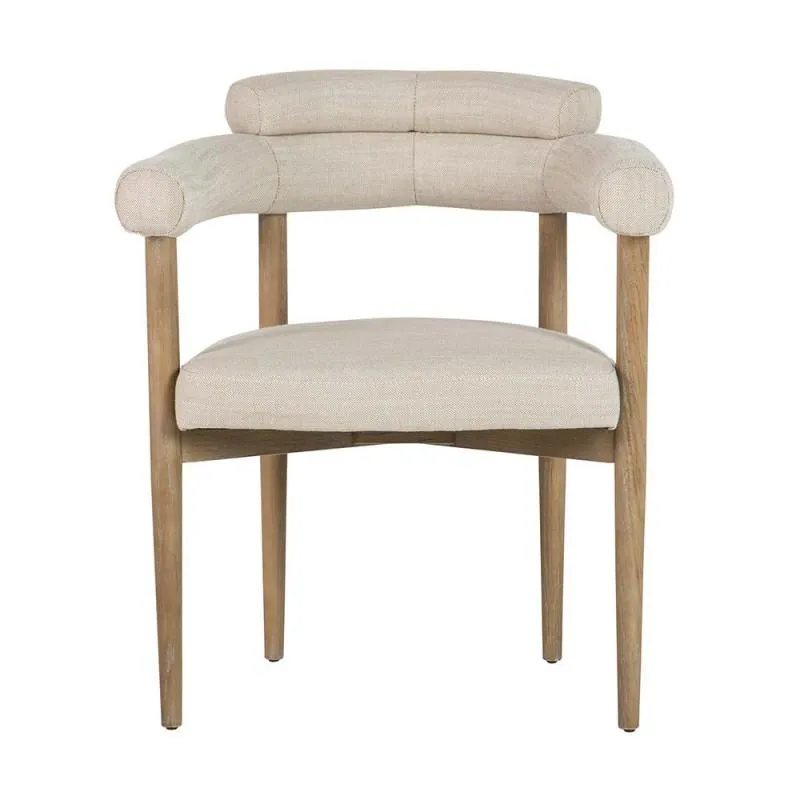 Ash wood dining chair, Beige No. 2