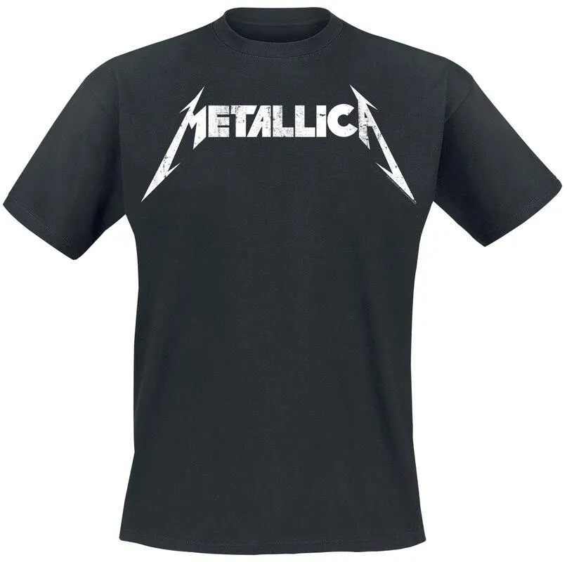 "Textured Logo" Camiseta Negro de Metallica
