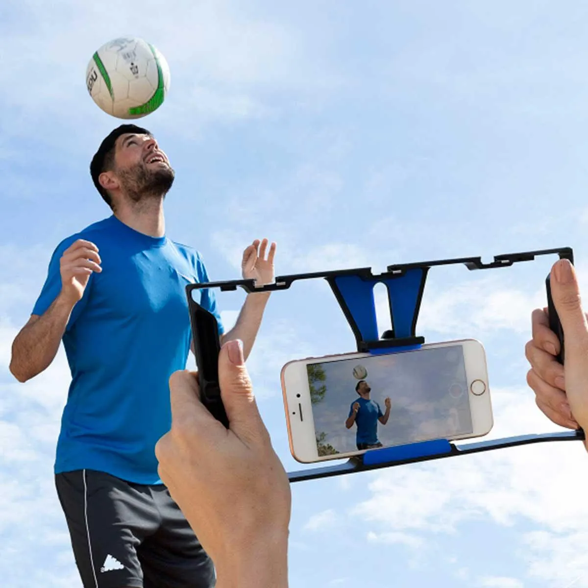 Soporte para smartphone Stafect InnovaGoods con estabilizador manual 13x25x5,4 cm