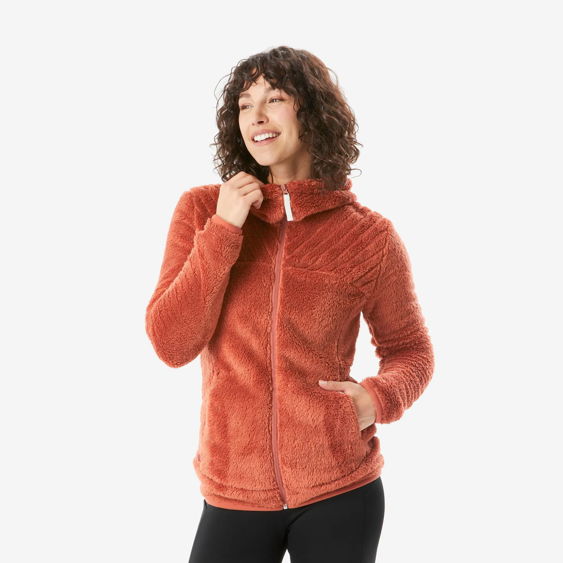 Forro polar de montaña y nieve cálido Mujer Quechua NH500