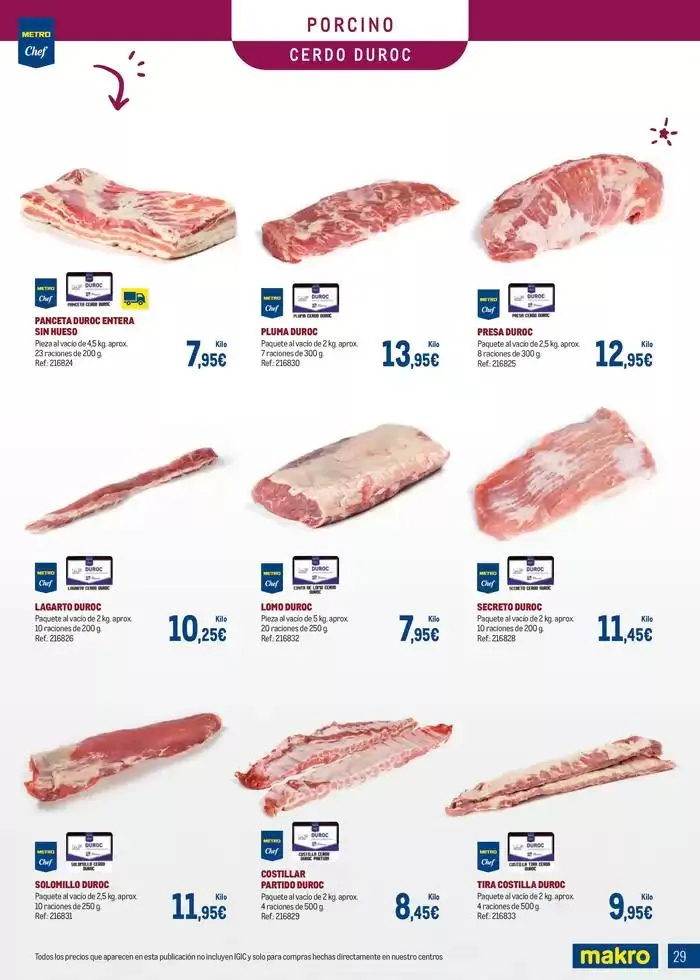 Catálogo de Especial Carnes Canarias 7 de abril al 4 de mayo 2025 - Página 29