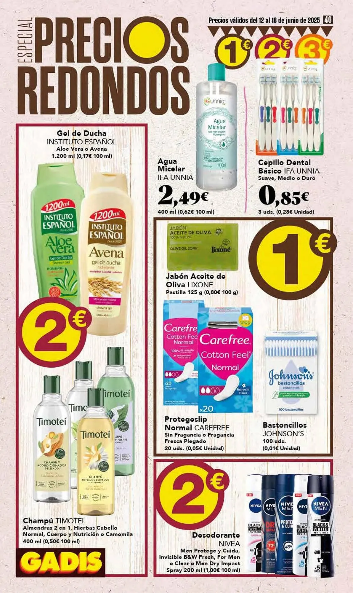 Catálogo de Folleto Gadis 12 de junio al 18 de junio 2025 - Página 40
