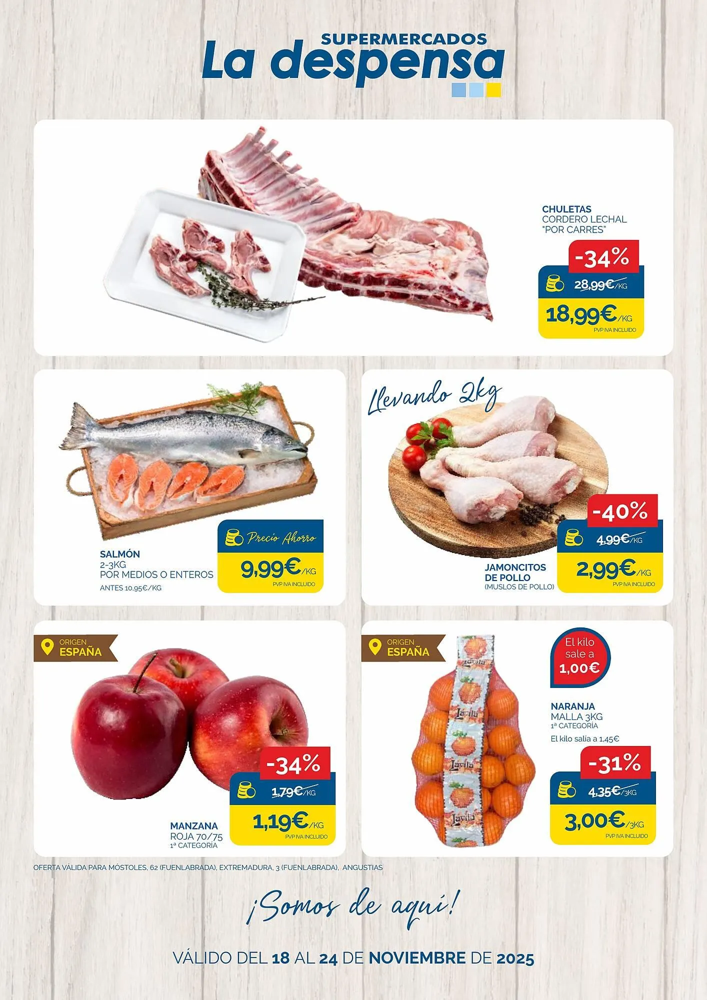 Catálogo de Folleto Supermercados La Despensa 18 de noviembre al 24 de noviembre 2025 - Página 1