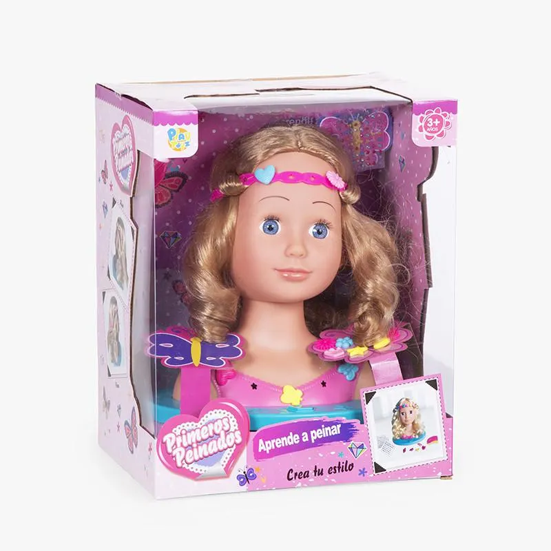 BUSTO MUÑECA CON ACCESORIOS