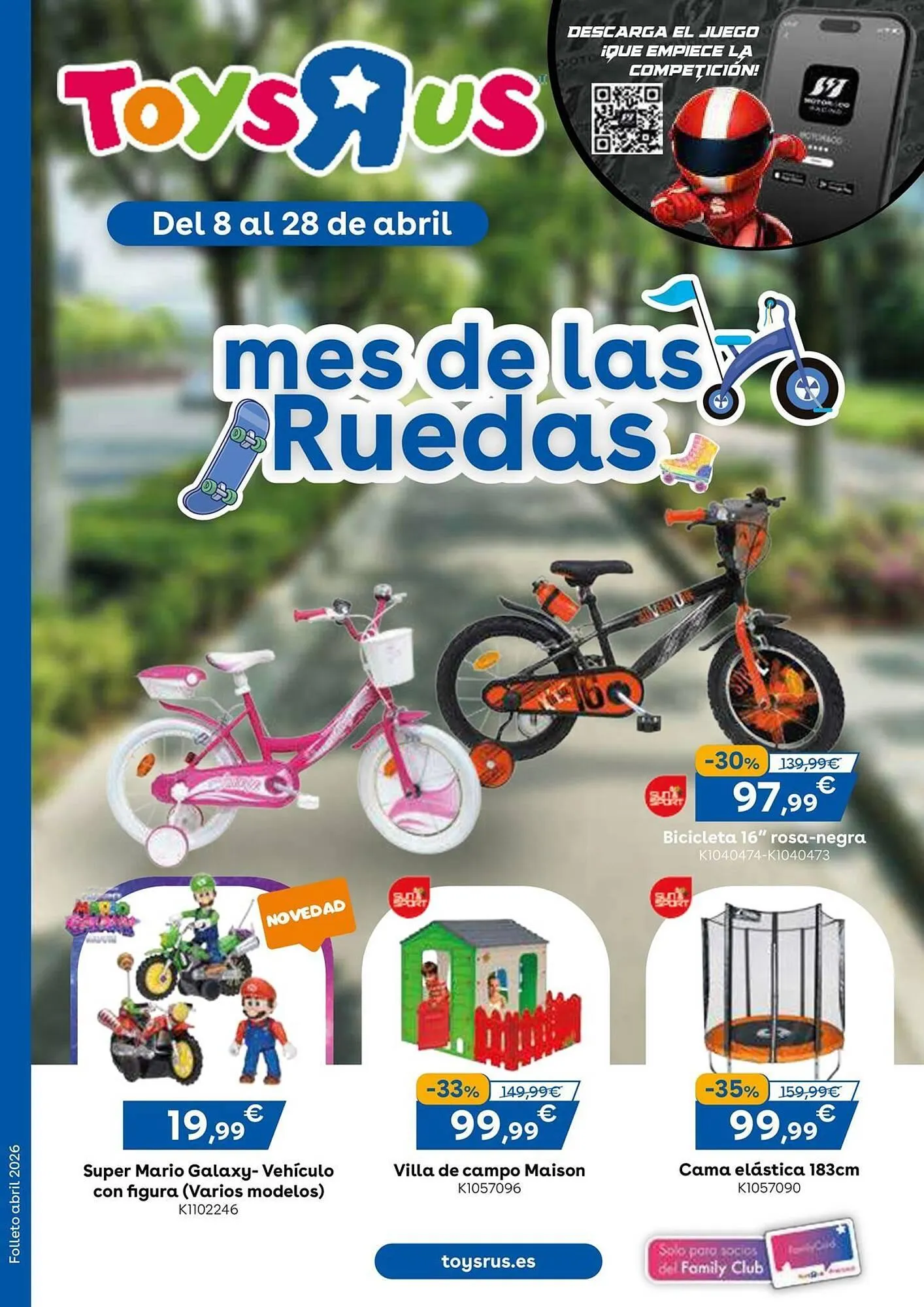 Catálogo de Catálogo ToysRus 8 de abril al 28 de abril 2026 - Página 1