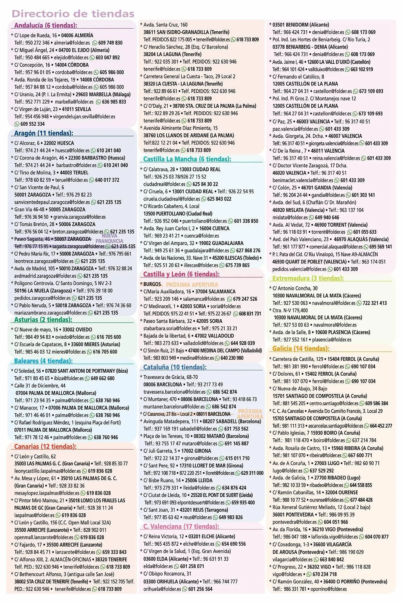 Catálogo de Folleto Folder 8 de mayo al 10 de octubre 2023 - Página 2