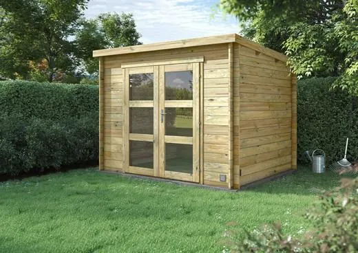 Caseta madera Nicia Moderne disponible en dos dimensiones