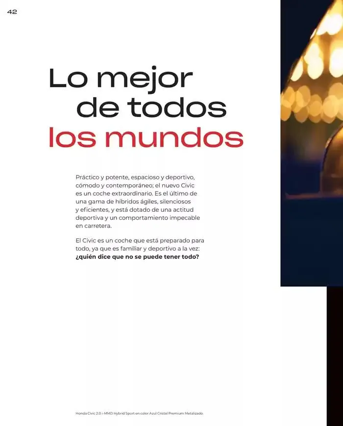 Catálogo de Honda Civic-Hybrid 30 de agosto al 30 de junio 2025 - Página 42
