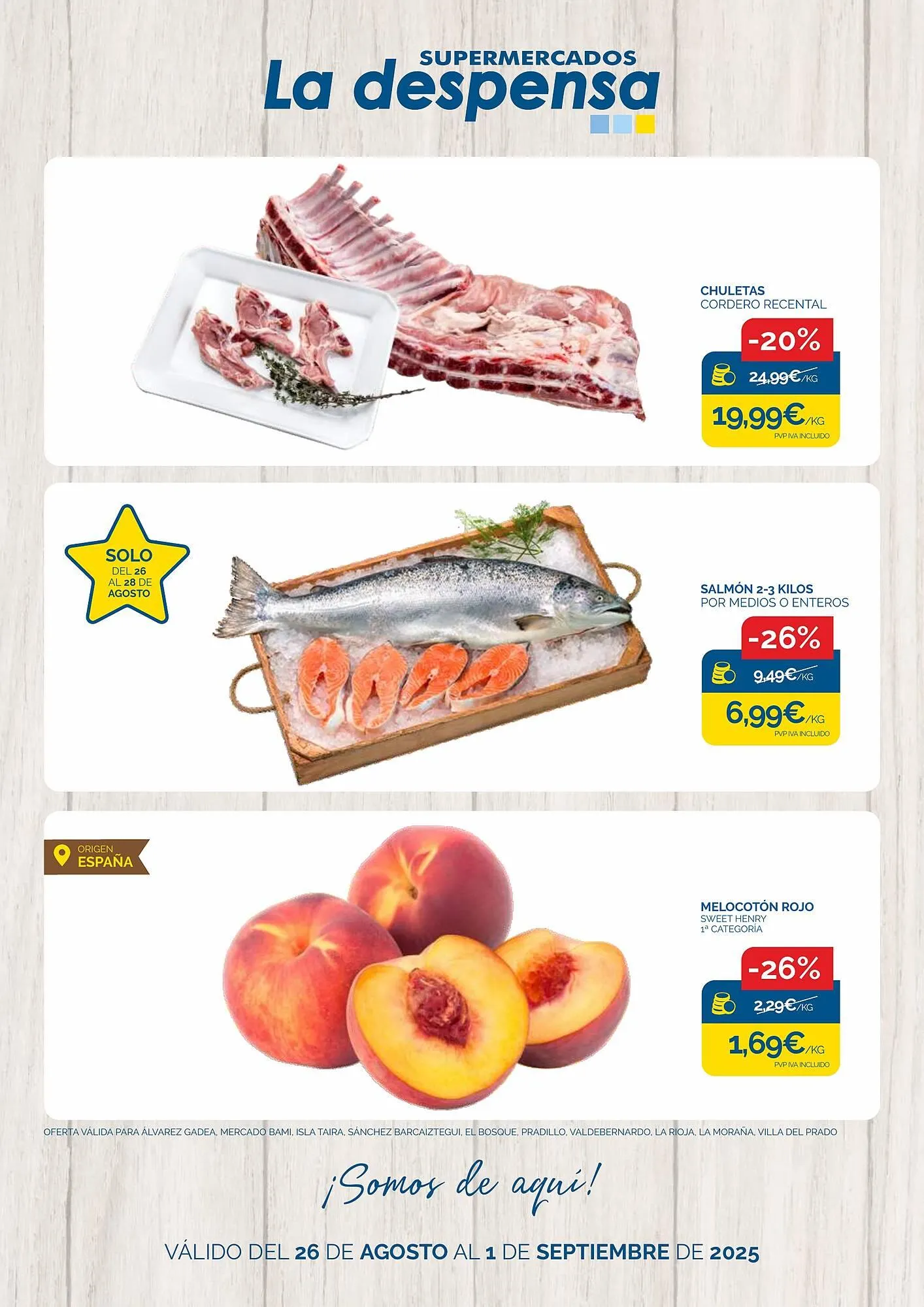 Catálogo de Folleto Supermercados La Despensa 26 de agosto al 1 de septiembre 2025 - Página 1