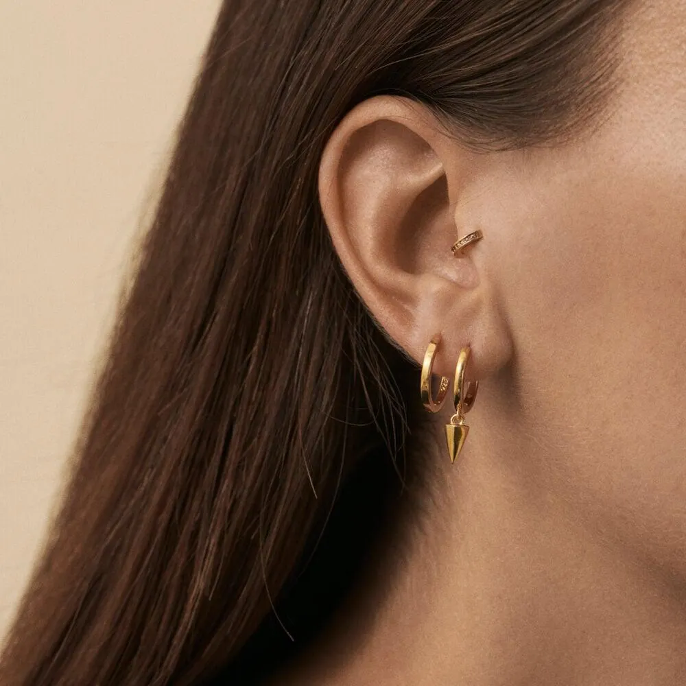 Piercing criolla CRIODIAM - Cristal / Dorado