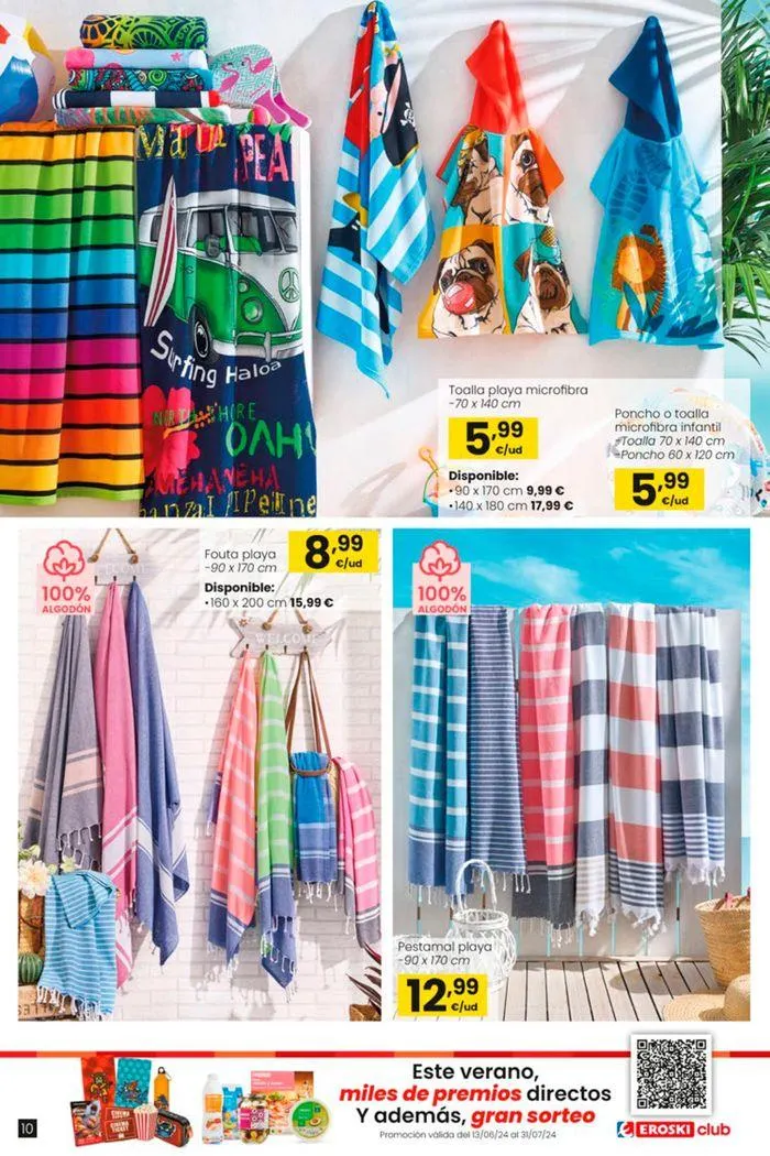 Catálogo de Vive el verano HIPERMERCADOS EROSKI 13 de junio al 10 de julio 2024 - Página 10