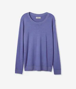 Jersey con cuello redondo de cashmere ultrafine