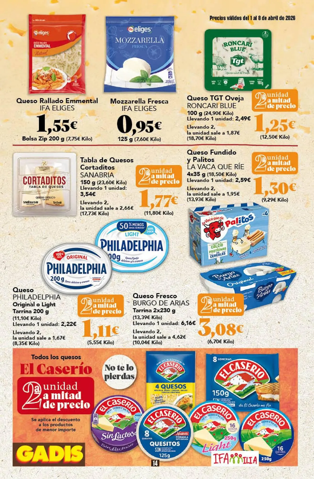 Catálogo de Folleto Gadis 1 de abril al 8 de abril 2026 - Página 14