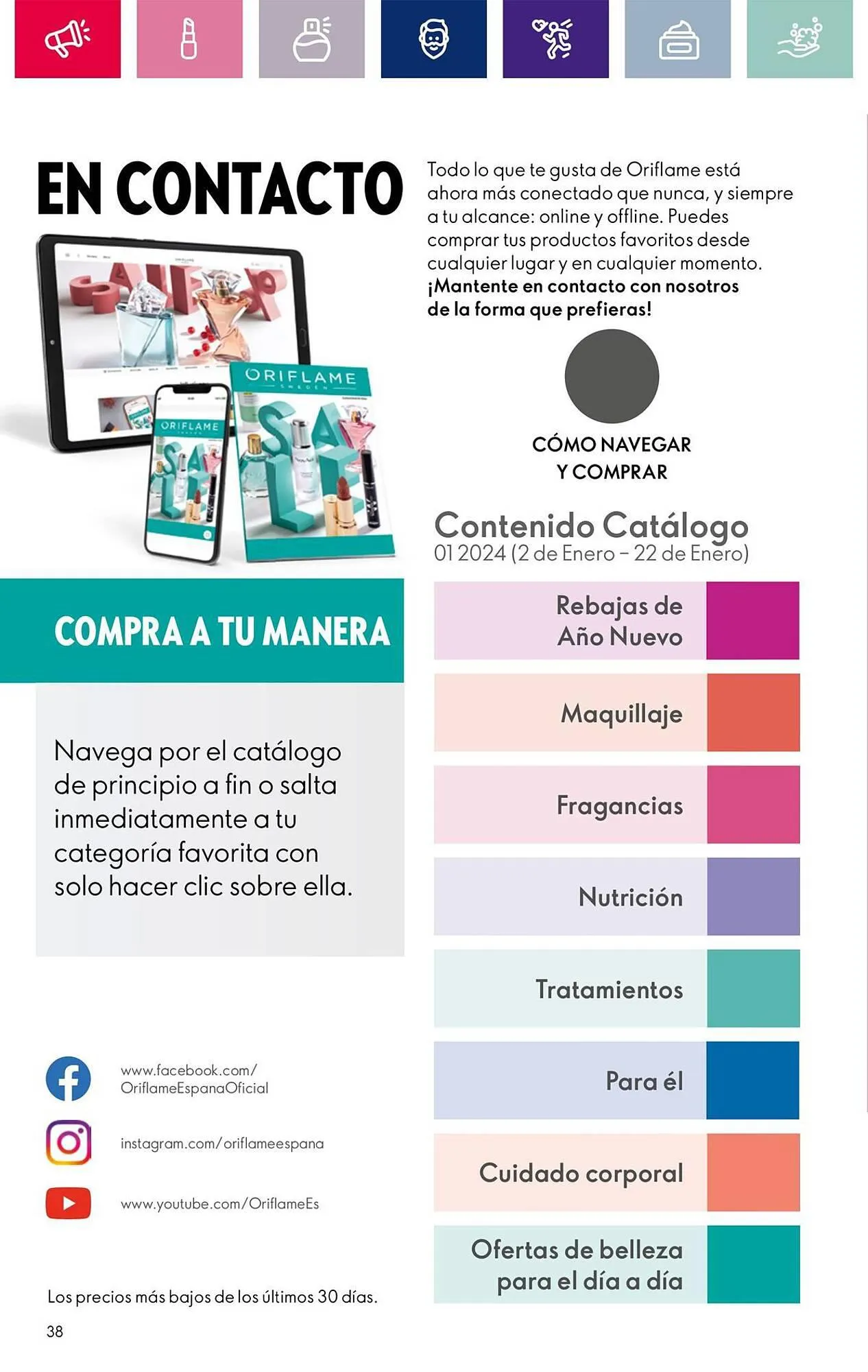 Catálogo de Folleto Oriflame 2 de enero al 22 de enero 2024 - Página 38