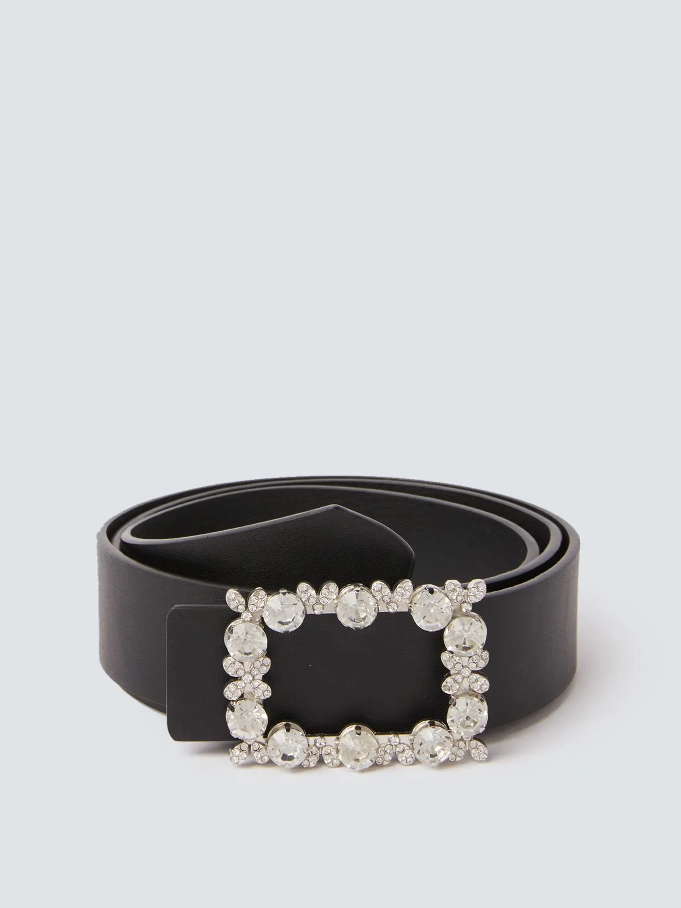 cinturón con hebilla de pedrería