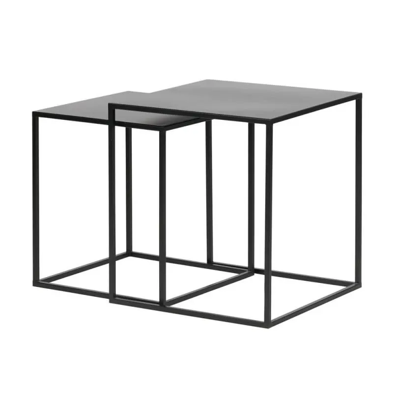 Set Mesas Auxiliares Ziva Negras